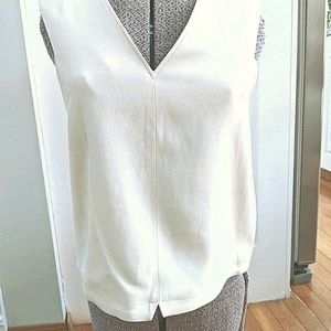 Rag and bone white and black tank size S